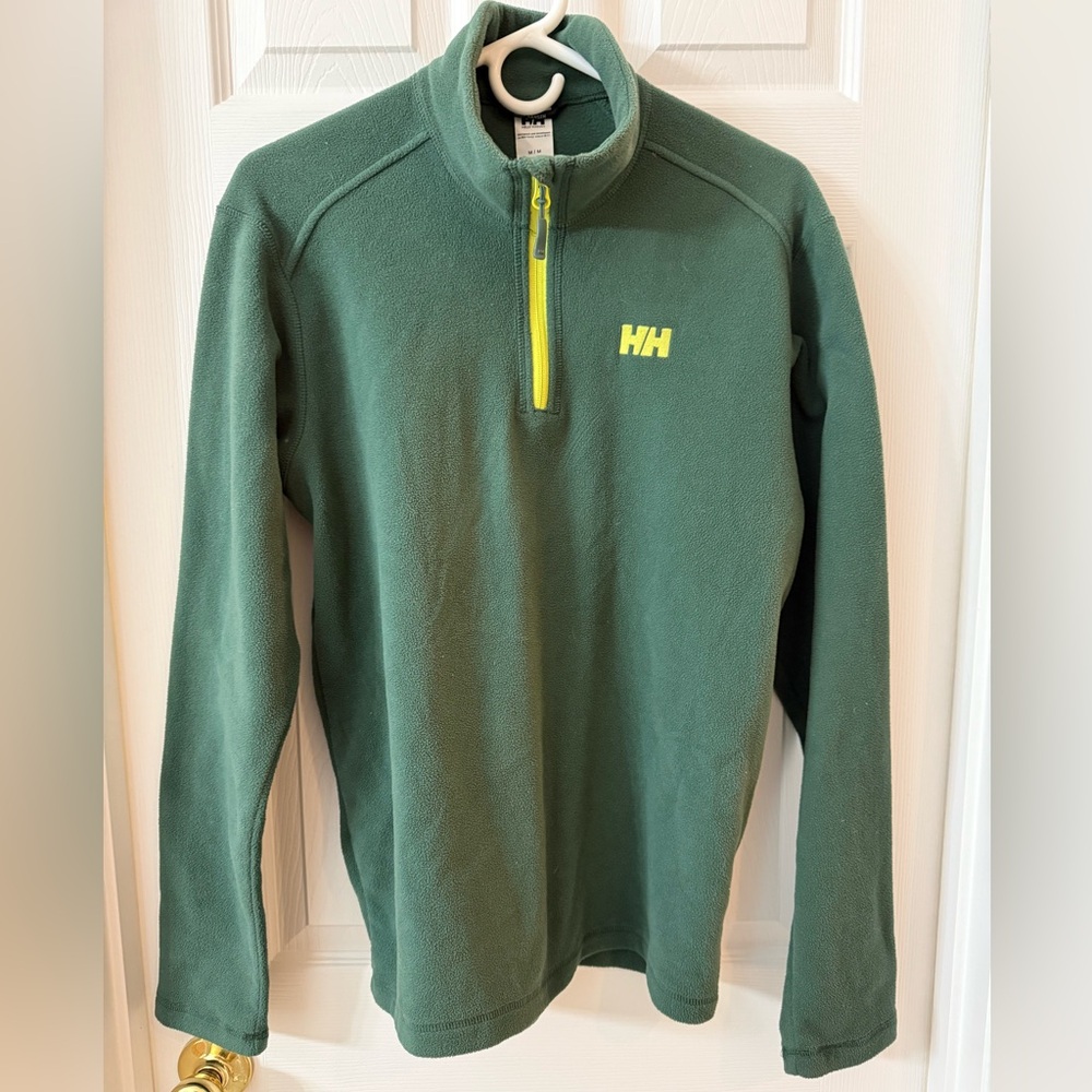 Helly Hansen Forest Green Zip-Up Sweater